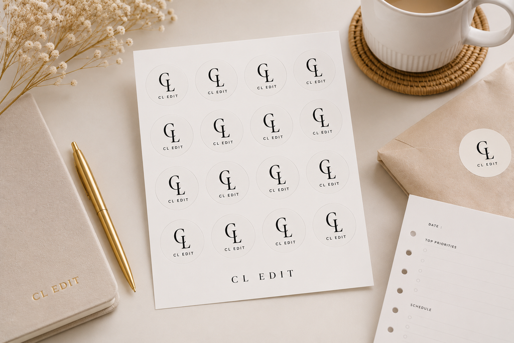 Custom Logo Sticker Sheets
