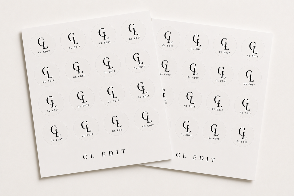 Custom Logo Sticker Sheets