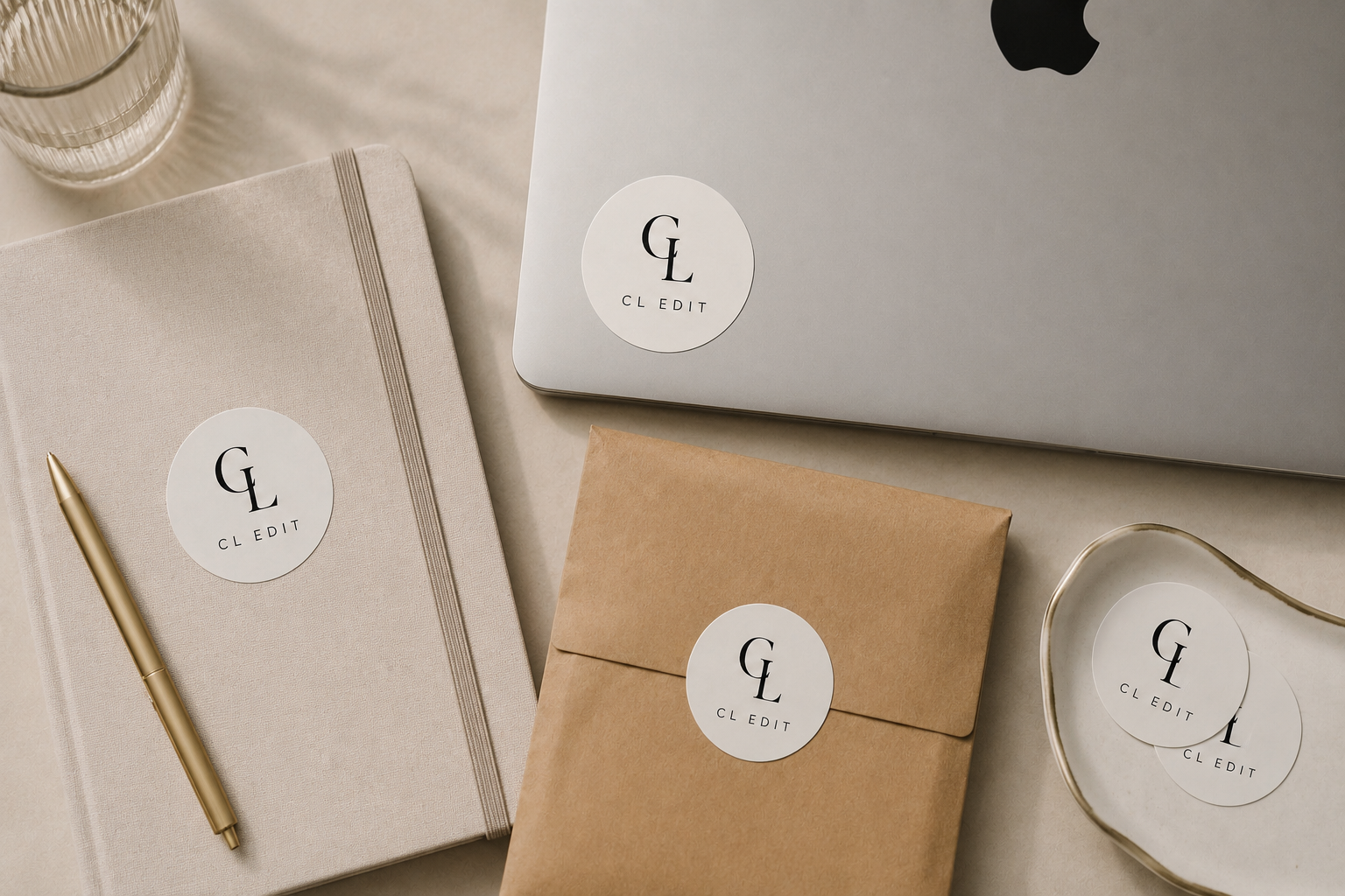 Custom Logo Kiss-Cut Stickers